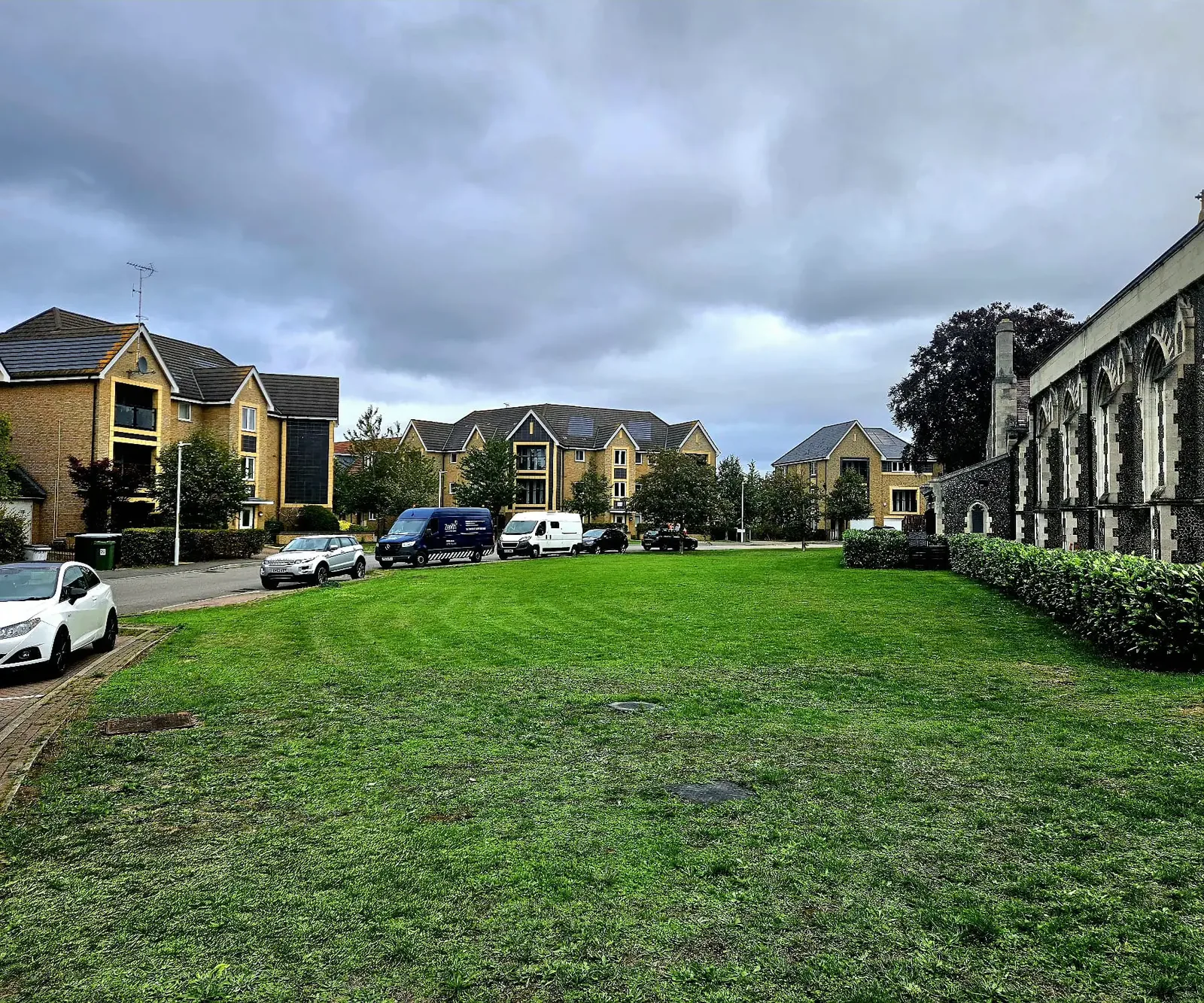 Landscaped surroundings