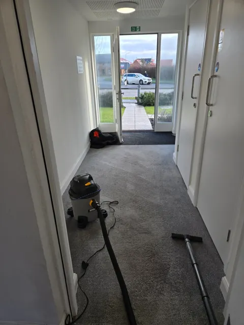 Entrance carpet cleaning