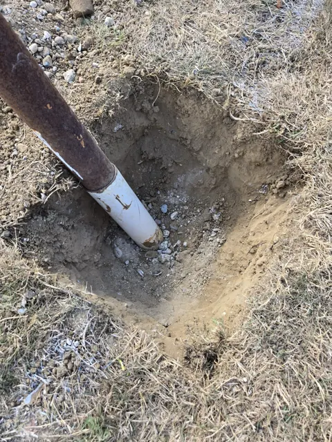 Preparing a goal-post foundation