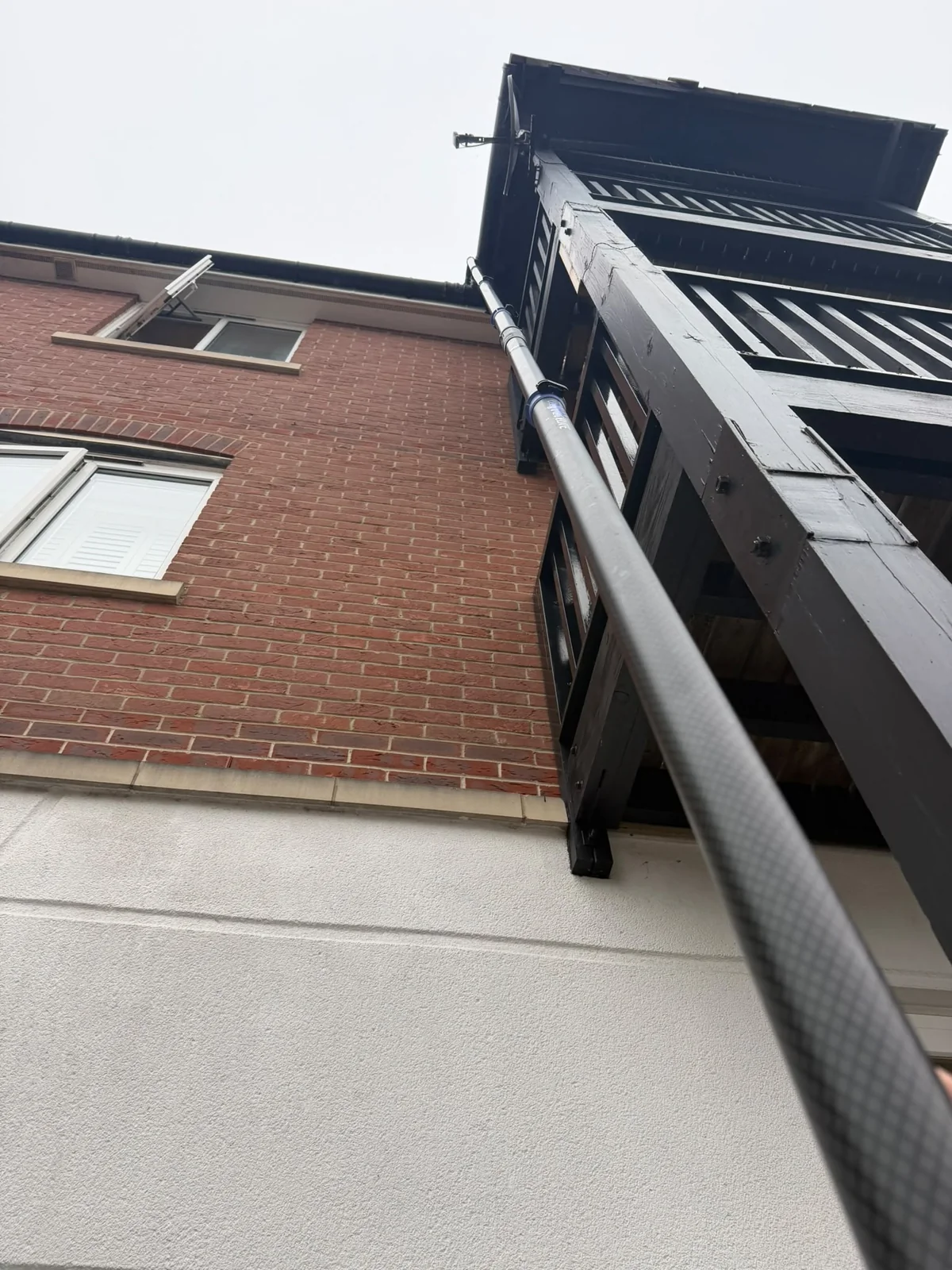 Concept SkyVac gutter-cleaning equipment at a residential development